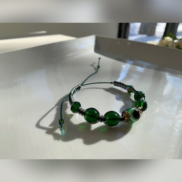 Swarovski Beaded Crochet Handmade Bracelet - Picture 1 of 5